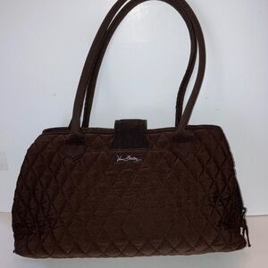 Vera Bradley Chocolate Brown Quilted Shoulder Bag